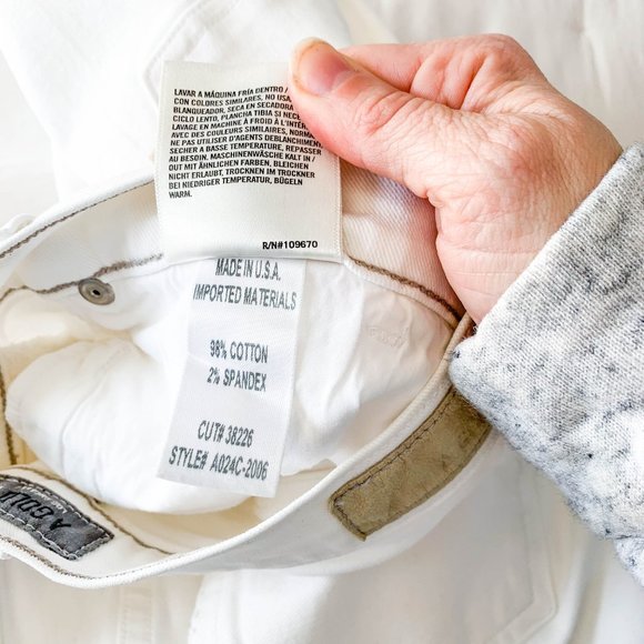 Agolde Madison White Ultra Flare Jeans 25 - Picture 6 of 8